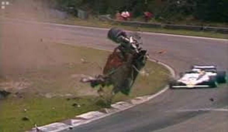 Imagen del accidente fatal de Gilles Villeneuve en 1982 Imagen del accidente fatal de Gilles Villeneuve en 1982