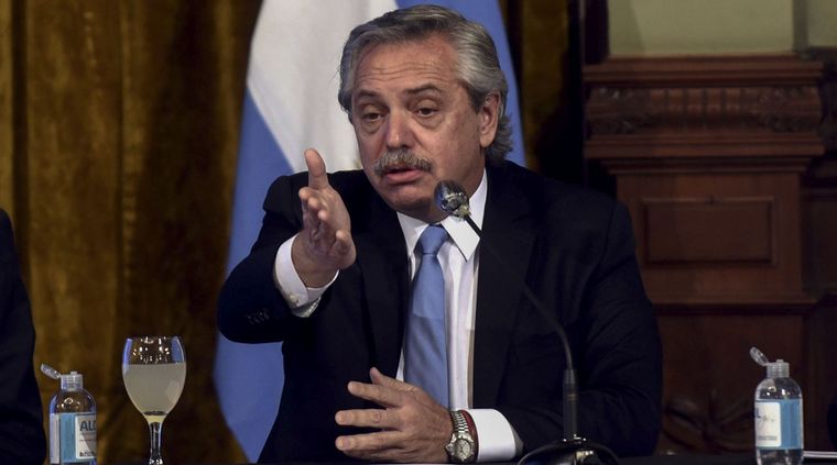 Alberto Fernández, presidente de la Nación.