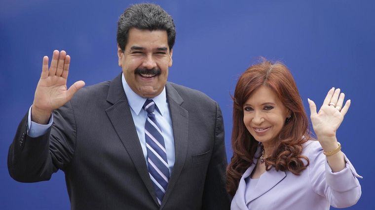 Nicolás Maduro y Cristina Fernández de Kirchner Foto: Télam