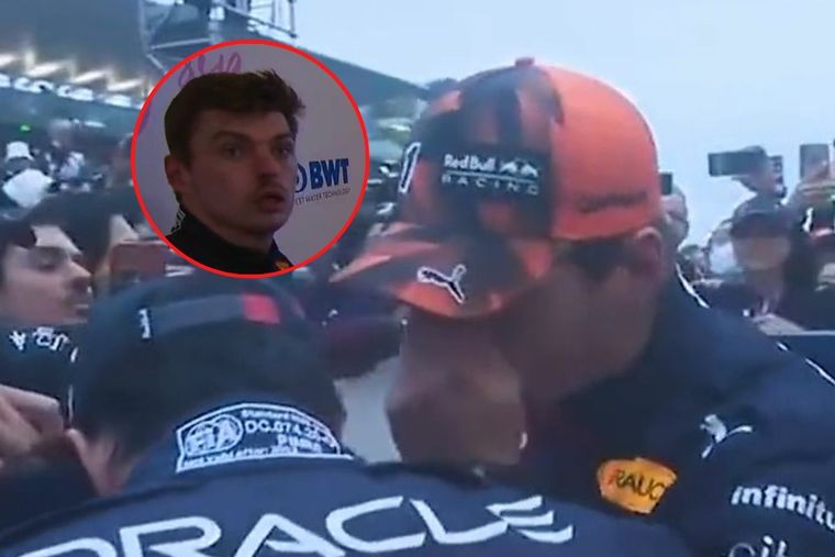 Ni Verstappen tenía en claro si era bicampeón de Fórmula 1, lo que llevó a una confusa charla con Checo Pérez.