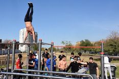 Así lucía el Parque Nicolino Locche al momento de su inauguración en una de las zonas que denuncian su deterioro Foto: Ciudad de mendoza