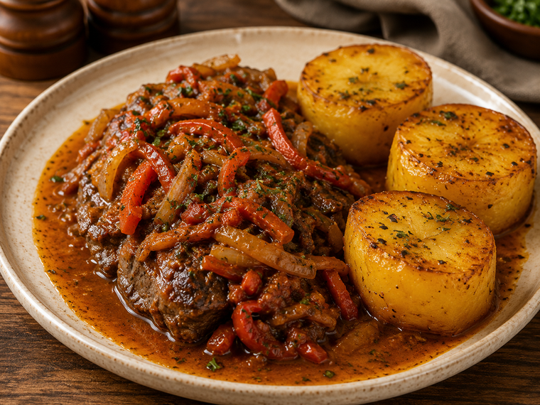 Receta de bifes a la criolla Receta de bifes a la criolla