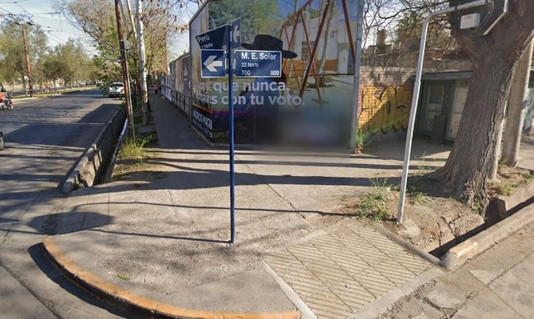 La esquina de Ciudad donde balearon al hombre de 28 años