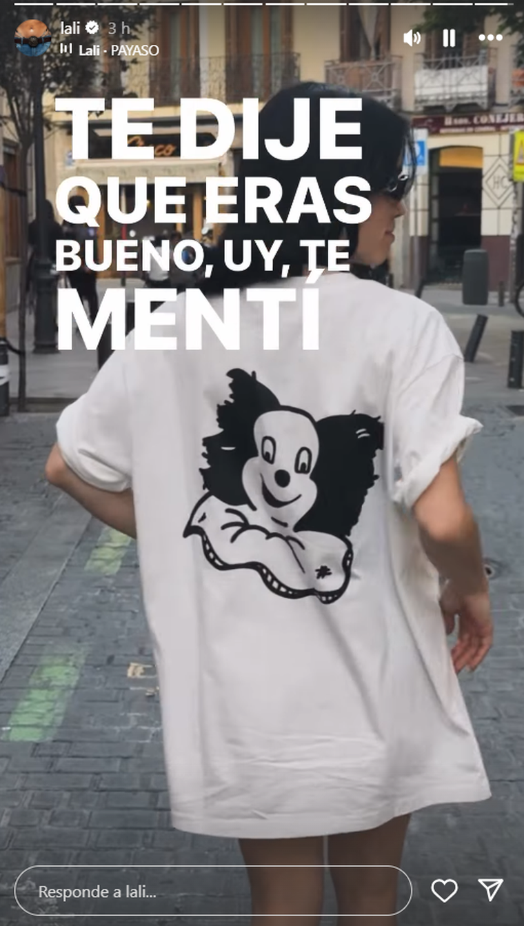 Lali Espósito y el posteo tras el show de Javier Milei. Foto: captura de video Instagram/ @lali. Lali Espósito y el posteo tras el show de Javier Milei. Foto: captura de video Instagram/ @lali. 