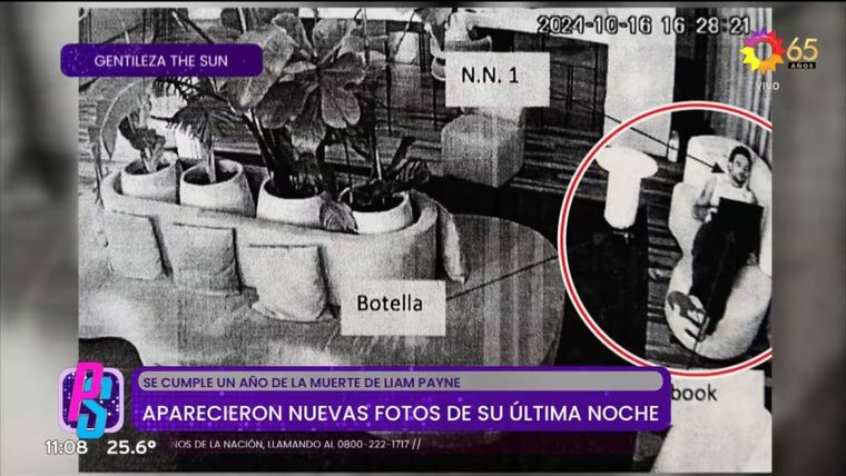 Liam Payne en el lobby del hotel de Palermo. Liam Payne en el lobby del hotel de Palermo.