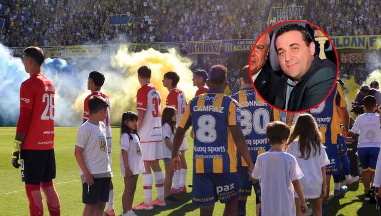 Pablo Toviggino apuntó contra el pasillo de espaldas de Estudiantes.