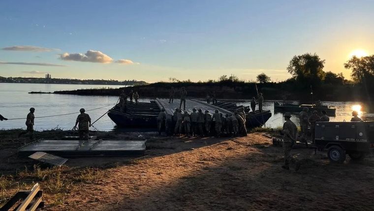 El hallazgo del cadáver del sargento Sebastián Romero se produjo a las 7:31 de este sábado y fue confirmado por el Ejército Argentino. Foto: Agencia Noticias Argentinas