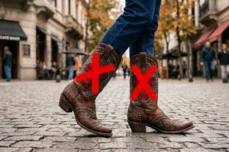 Adiós a las botas texanas. Fuente. IA Gemini. Adiós a las botas texanas. Fuente. IA Gemini.