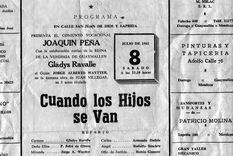 Aviso de un diario, el 8 de julio de 1961: Foto: Gladys Ravalle.