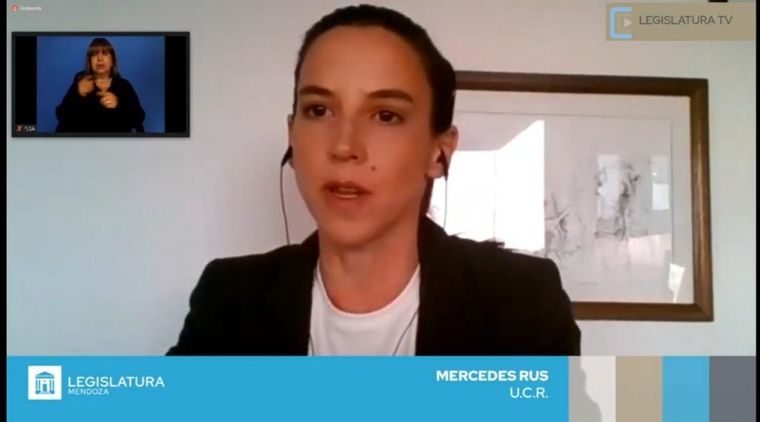 La senadora radical Mercedes Rus, autora del proyecto. Foto: Prensa Senado