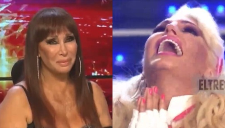 La gringa protagonizó un momento que se guardó para siempre en la historia de la televisión. Foto: Captura de pantalla / Showmatch