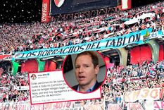 Jorge Brito y un tajante mensaje contra la barrabrava de River.