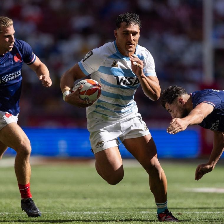 Isgró volvió con try. No pudo ser. Foto: Pumas 7s