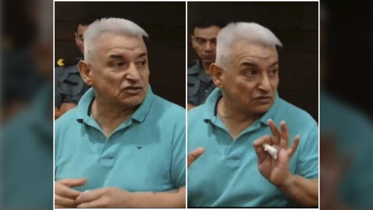 Díaz Vílchez durante su exposición en el juicio por el presunto femicidio de Ivana Molina.&nbsp;