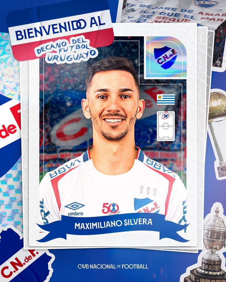 Maximiliano Silvera fue presentado en Nacional ¡tras quedar libre de Peñarol!