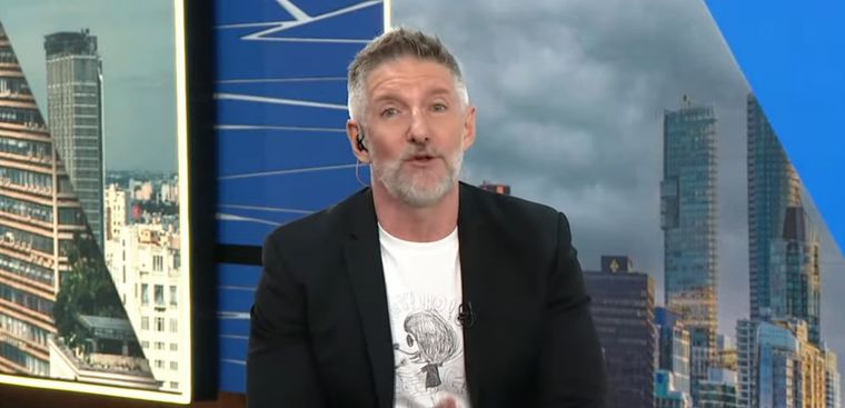 Luis Novaresio se expresó duramente tras los dichos de Javier Milei en Davos. Foto: Captura La Nación+.