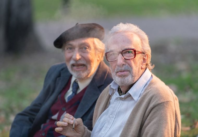 Luis Brandoni y Jorge Blanco en Parque Lezama. Luis Brandoni y Jorge Blanco en Parque Lezama.