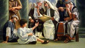 Jesus, de niño se pierde en el Templo, uno de los dolores de la Virgen María. Jesus, de niño se pierde en el Templo, uno de los dolores de la Virgen María.