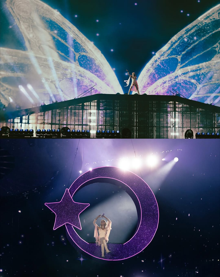 Postal del show. Créditos: Instagram / tinistoessel Postal del show. Créditos: Instagram / tinistoessel