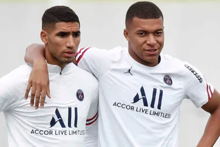 Achraf Hakimi y Kylian Mbappé. Créditos: Archivo MDZ Achraf Hakimi y Kylian Mbappé. Créditos: Archivo MDZ