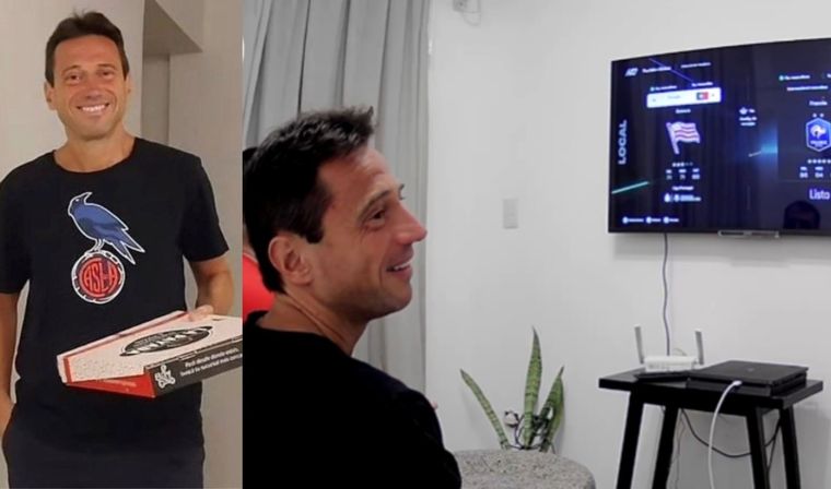 Marcelo Moretti llevó empanadas a un streaming de San Lorenzo, jugó a los videojuegos en vivo e insistió con volver a la presidencia del club. Video: El Método Azulgrana.