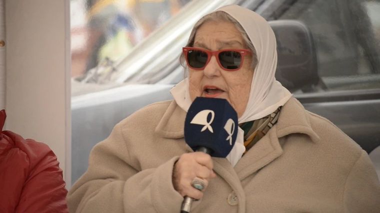 Hebe de Bonafini habló contra los medios.