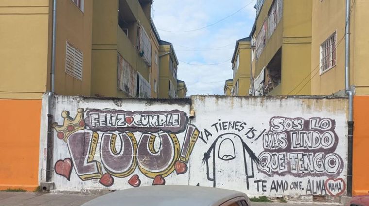 El graffiti que veía por la ventana