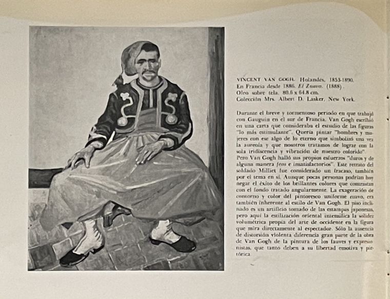 El Zuavo en el catálogo de la exposición de 1968 en BA El Zuavo en el catálogo de la exposición de 1968 en BA