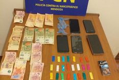 nueve detenidos por comercializar droga por todo mendoza
