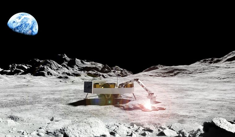 La Nasa estudia la Luna. Foto: Nasa.