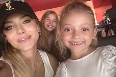 La familia Demichelis viendo el partido desde el palco Foto: Captura Instagram.