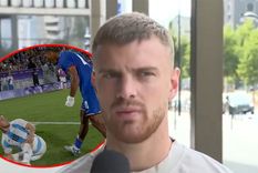 Lucas Beltrán habló tras las polémicas que se generaron durante el partido contra Francia. Foto: Captura ESPN y captura TyC Sports Lucas Beltrán habló tras las polémicas que se generaron durante el partido contra Francia. Foto: Captura ESPN y captura TyC Sports