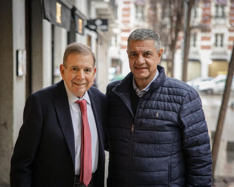 Jorge Macri con Edmundo González Urrutia en Madrid