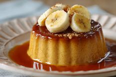 Receta de flan de banana saludable