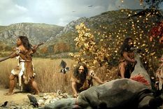 Representación de la vida en la prehistoria. Foto: Hauterfly.