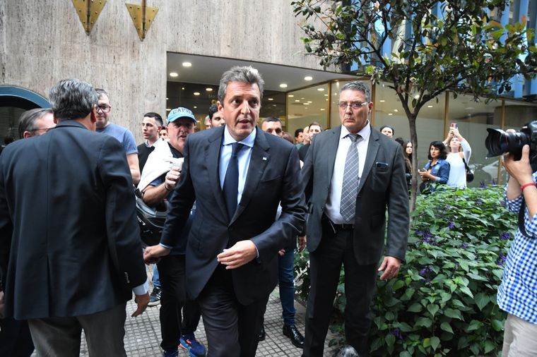 Sergio Massa El candidato habló sobre el apoyo de Bullrich a Milei. Crédito: Télam Foto: Télam