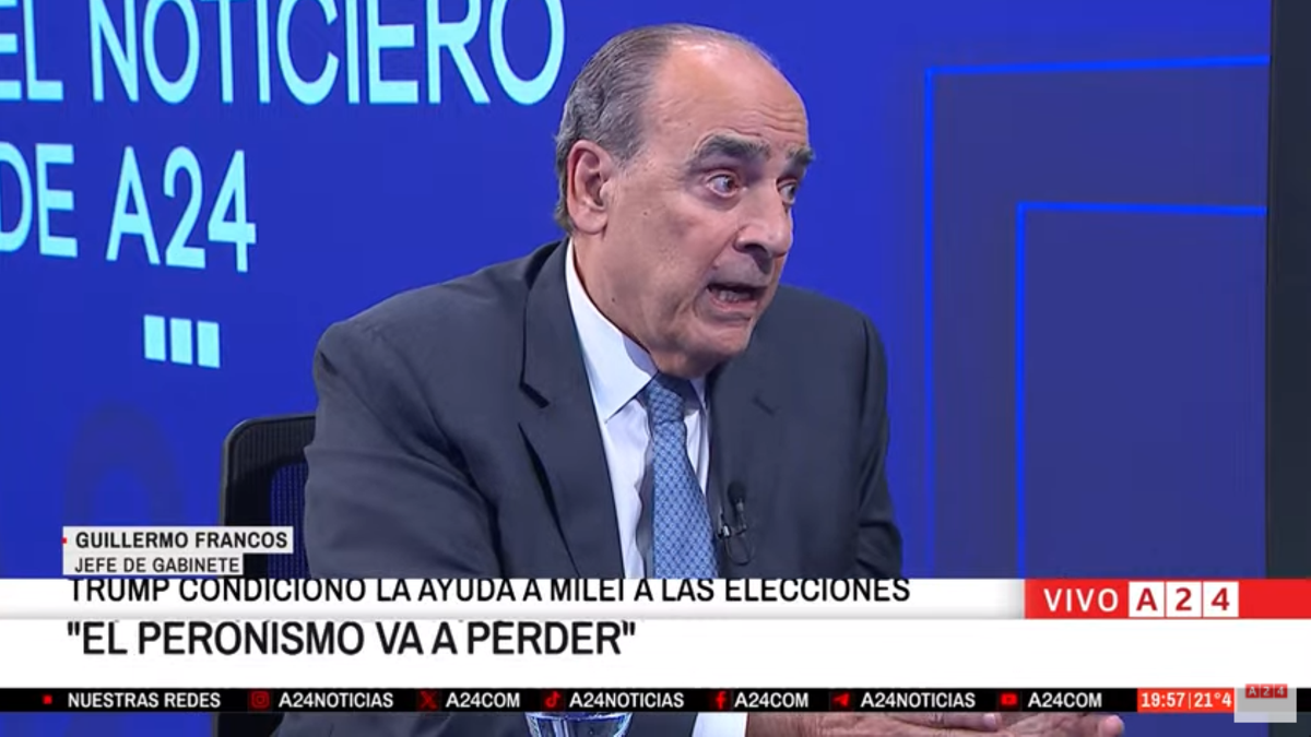 "Hay una sobre reacción de los mercados": Guillermo Francos le bajó el tono a las repercusiones económicas