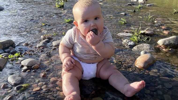 Fern, el bebé vegano. Foto: Nestia.