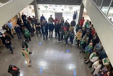 Los judiciales realizan asambleas para protestar. Son los únicos que no aceptaron la propuesta de aumento salarial. Foto: Twitter Judiciales Mendoza