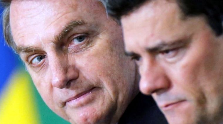 Jair Bolsonaro y Sergio Moro.