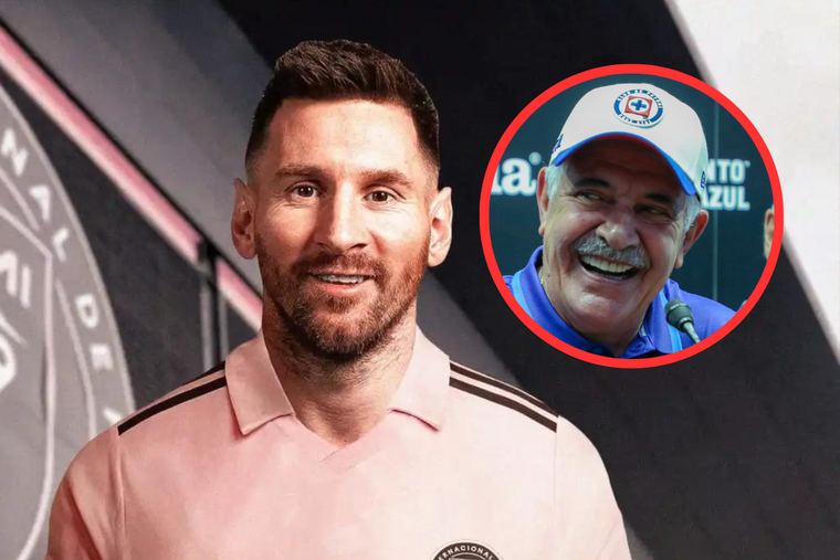 El Tuca Ferretti y una divertida frase sobre Messi antes del partido entre Cruz Azul, su equipo, e Inter Miami