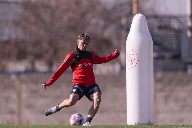 Santi López regresó a la Reserva de Independiente. Foto: @santiiloopez11
