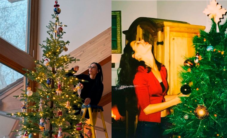 La residencia principal de Demi Moore es un rancho en Hailey, Idaho, que, por su aspecto, encarna el estilo clásico estadounidense, y parece que eligió un árbol que complementa ese aire nostálgico y campestre. Aunque la imagen fue tomada hace casi un año, las predicciones actuales de tendencias indican que la actriz se adelantó a su tiempo. Mientras que la publicación de Katie Holmes y su árbol muestran las decoraciones navideñas retro y vintage. Ella se ríe mientras lo decora. Es un regreso a tiempos más simples y felices. Créditos: Instagram de Demi Moore y Katie Holmes. La residencia principal de Demi Moore es un rancho en Hailey, Idaho, que, por su aspecto, encarna el estilo clásico estadounidense, y parece que eligió un árbol que complementa ese aire nostálgico y campestre. Aunque la imagen fue tomada hace casi un año, las predicciones actuales de tendencias indican que la actriz se adelantó a su tiempo. Mientras que la publicación de Katie Holmes y su árbol muestran las decoraciones navideñas retro y vintage. Ella se ríe mientras lo decora. Es un regreso a tiempos más simples y felices. Créditos: Instagram de Demi Moore y Katie Holmes.