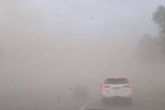 En algunas provincias, las ráfagas de viento podrían superar los 110 km por hora Foto: Twitter