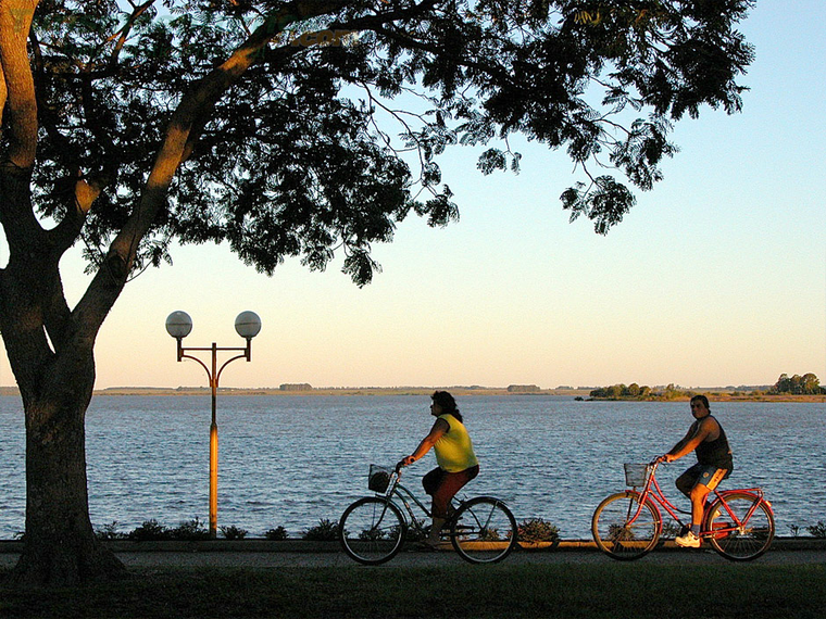El pueblo de Federación ofrece postales únicas al borde del lago, donde el ritmo lento y la naturaleza invitan a recorrer la costanera en bicicleta. El pueblo de Federación ofrece postales únicas al borde del lago, donde el ritmo lento y la naturaleza invitan a recorrer la costanera en bicicleta.