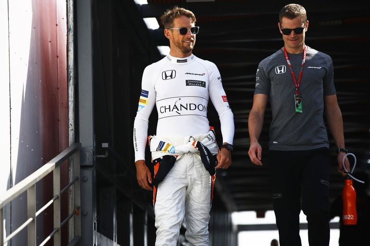 Jenson Button durante el GP de Mónaco en 2017. DPA Foto: DPA