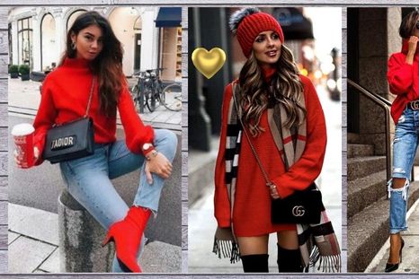 Los outfits de color rojo dominan las tendencias del  2021 y esta es la marera como debes llevarlo