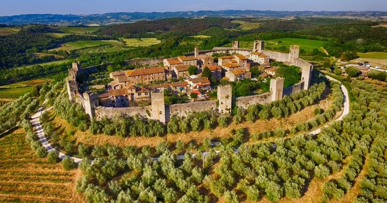 Monteriggioni tiene 8.000 habitantes Foto: Shutterstock
