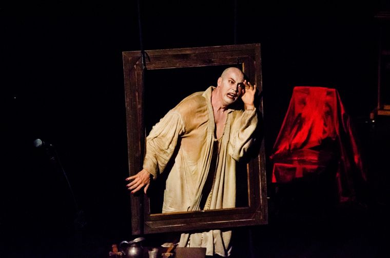 Pompeyo Audivert subió a escena con Habitación Macbeth Foto: Gentileza INT