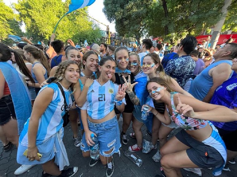 Las calles de Mendoza fueron una verdadera fiesta.